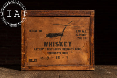 Vintage Bond & Lillard Whiskey Shipping Crate