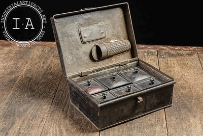 Antique Spice Tin Box with Grater