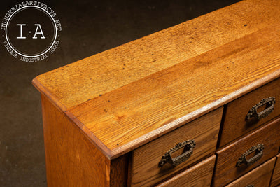 Antique Oak Apothecary Cabinet