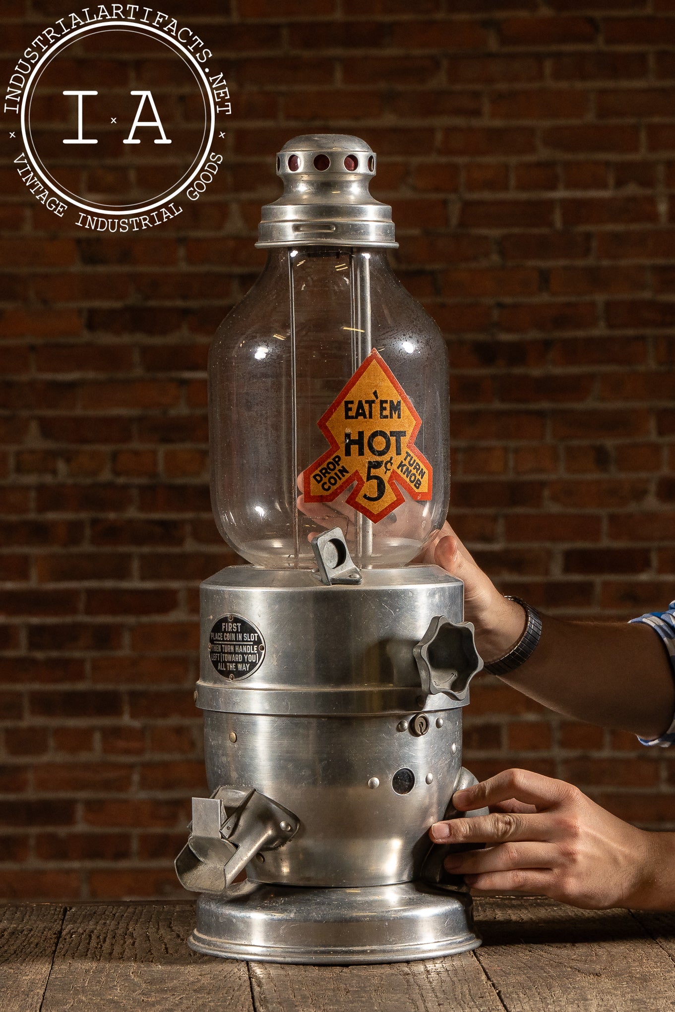 Vintage Electric Peanut Warmer & Vending Machine by Roy Stringer