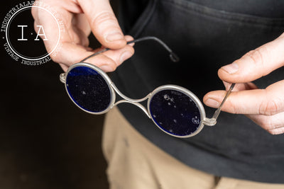 Early 20th Century Cobalt Blue Welding Spectacles by Willson