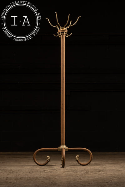 Antique Metal Coat Rack in Brown