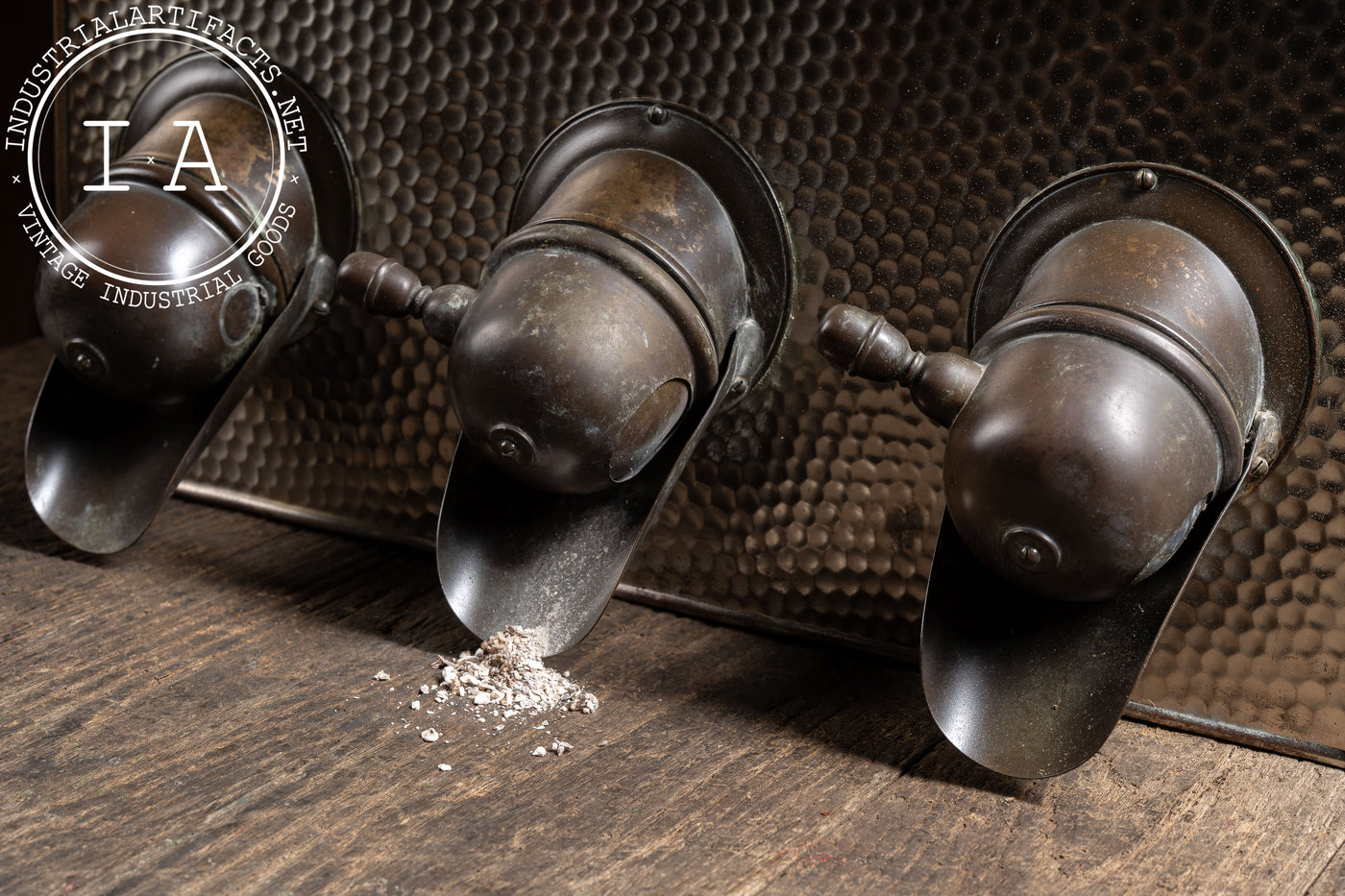 Antique Three-Option Coffee Bean Dispenser