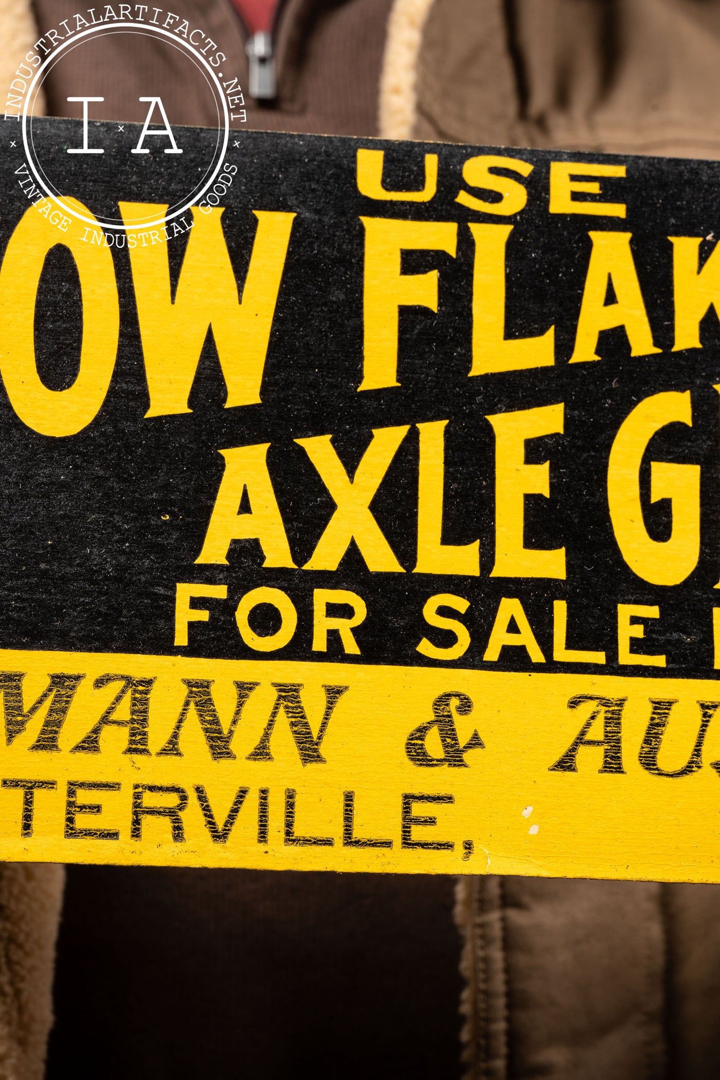 Snow Flake Axle Grease Cardstock Ad