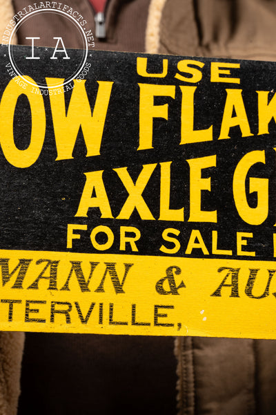 Snow Flake Axle Grease Cardstock Ad