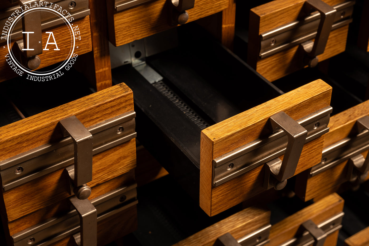 Vintage 30-Drawer Card Catalog