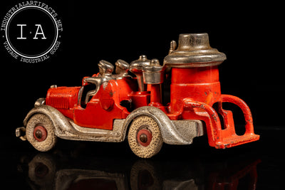 Vintage Hubley Two-Man Fire Pumper Truck