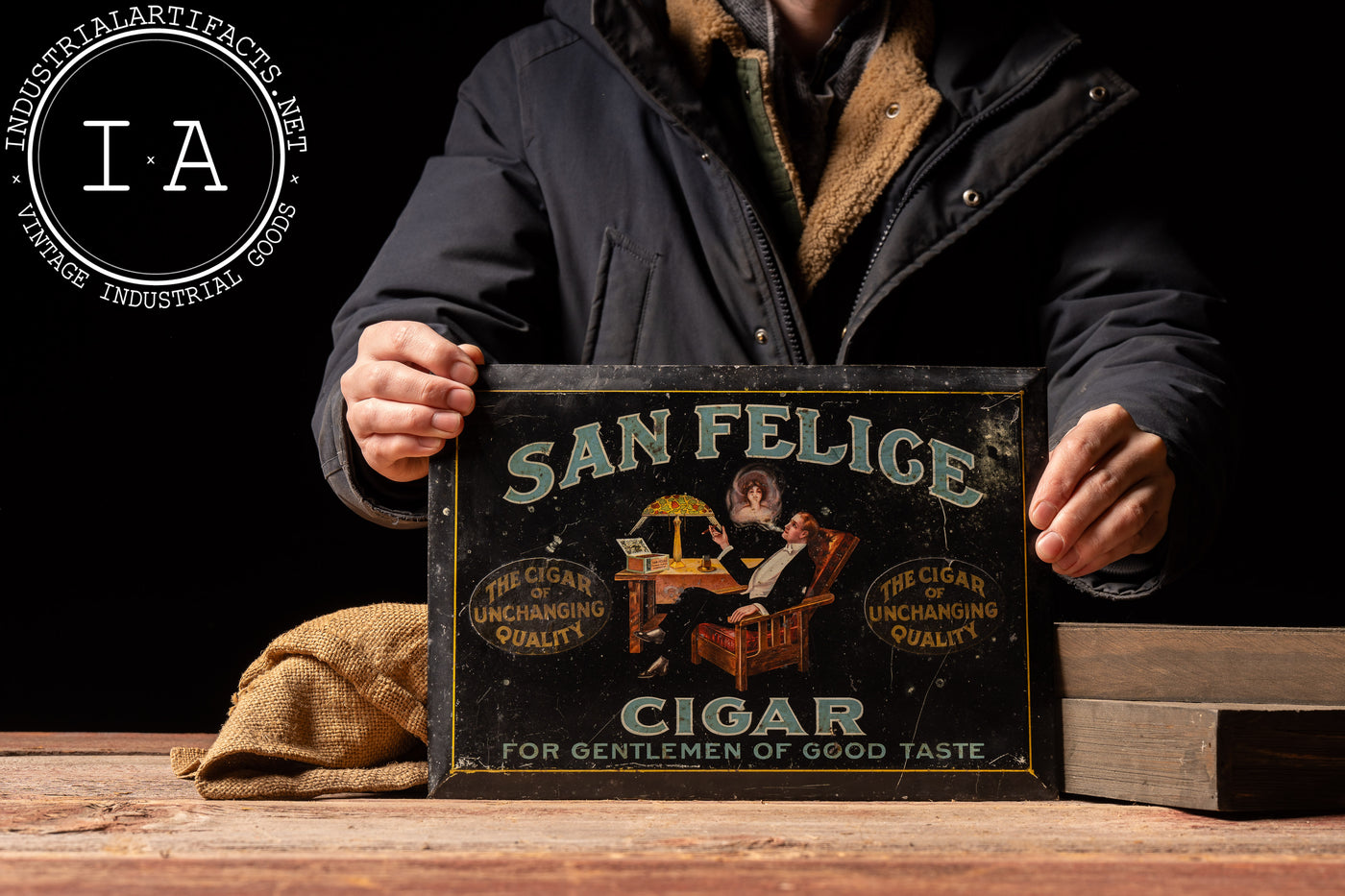 Antique Cigar Felt 卍 スワスティカ Antique 