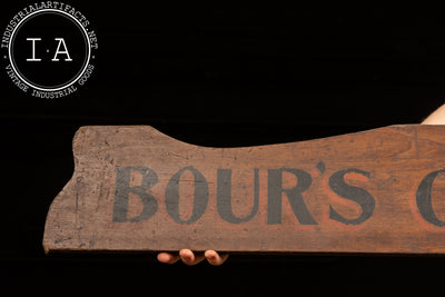 Early 20th Century Bour's Coffee Display Sign