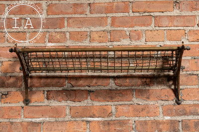 Antique Brass NSW (New South Wales) Railroad Traincar Luggage Rack