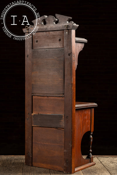 Late 19th Century Victorian Shaving Stand Cabinet