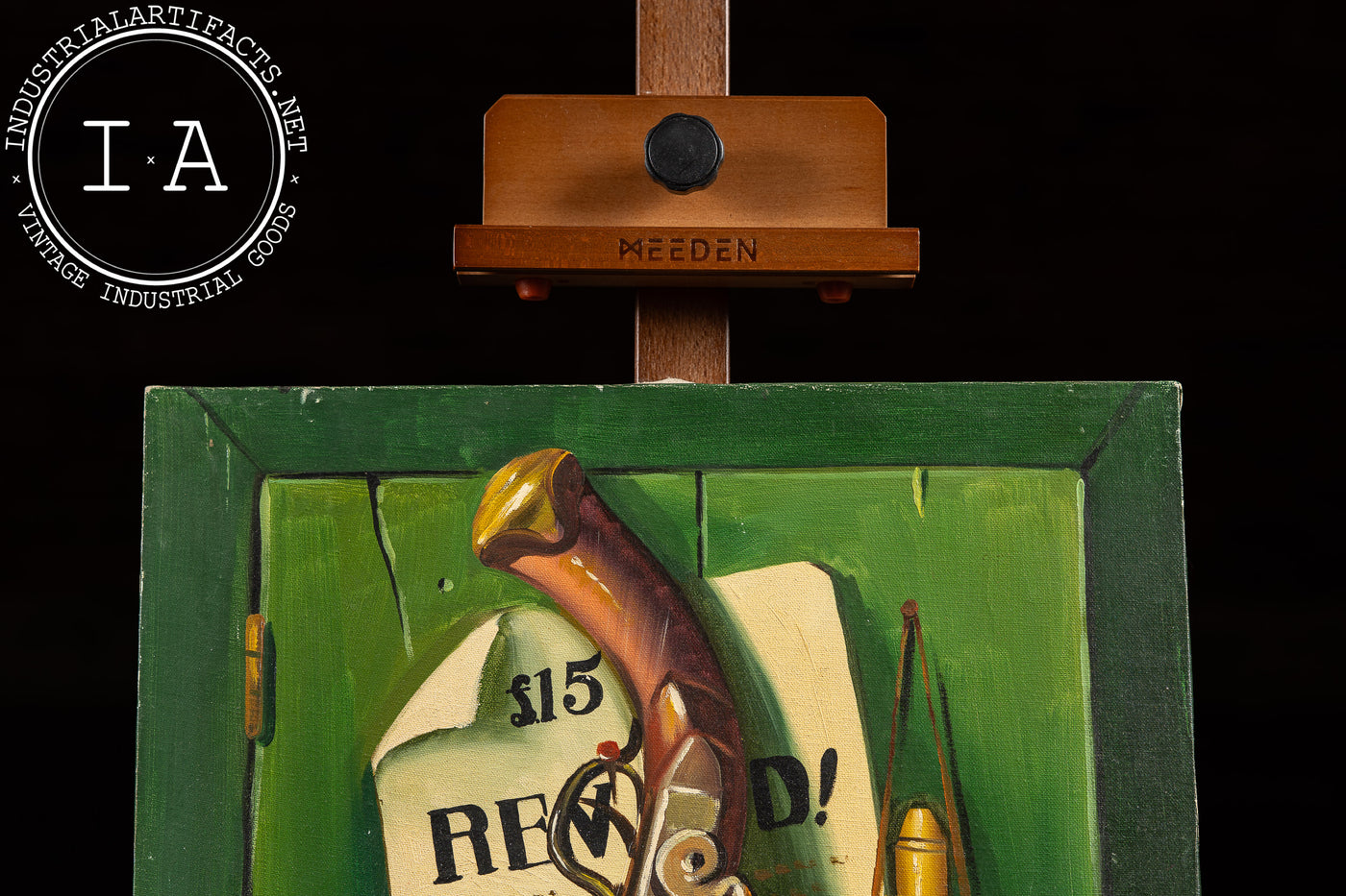 Pistol and Bounty | W. Edward Original Painting, Signed