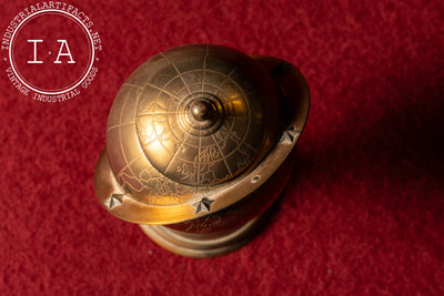 Vintage Brass Globe Space Age Cigarette Dispenser