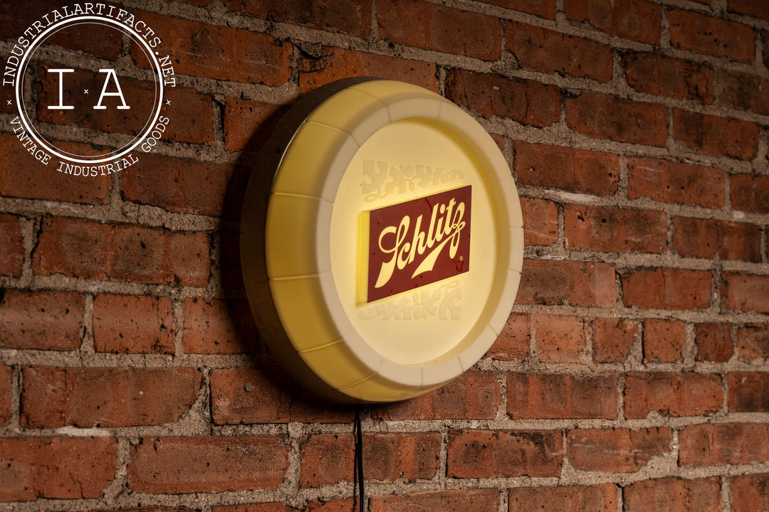 Schlitz シュリッツ モーション電飾看板 Vintage Schlitz Plastic Barreltop Lighted Sign – Industrial Artifacts