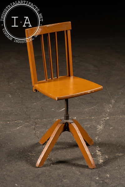Mission-Style Children's Swivel Dining Chair