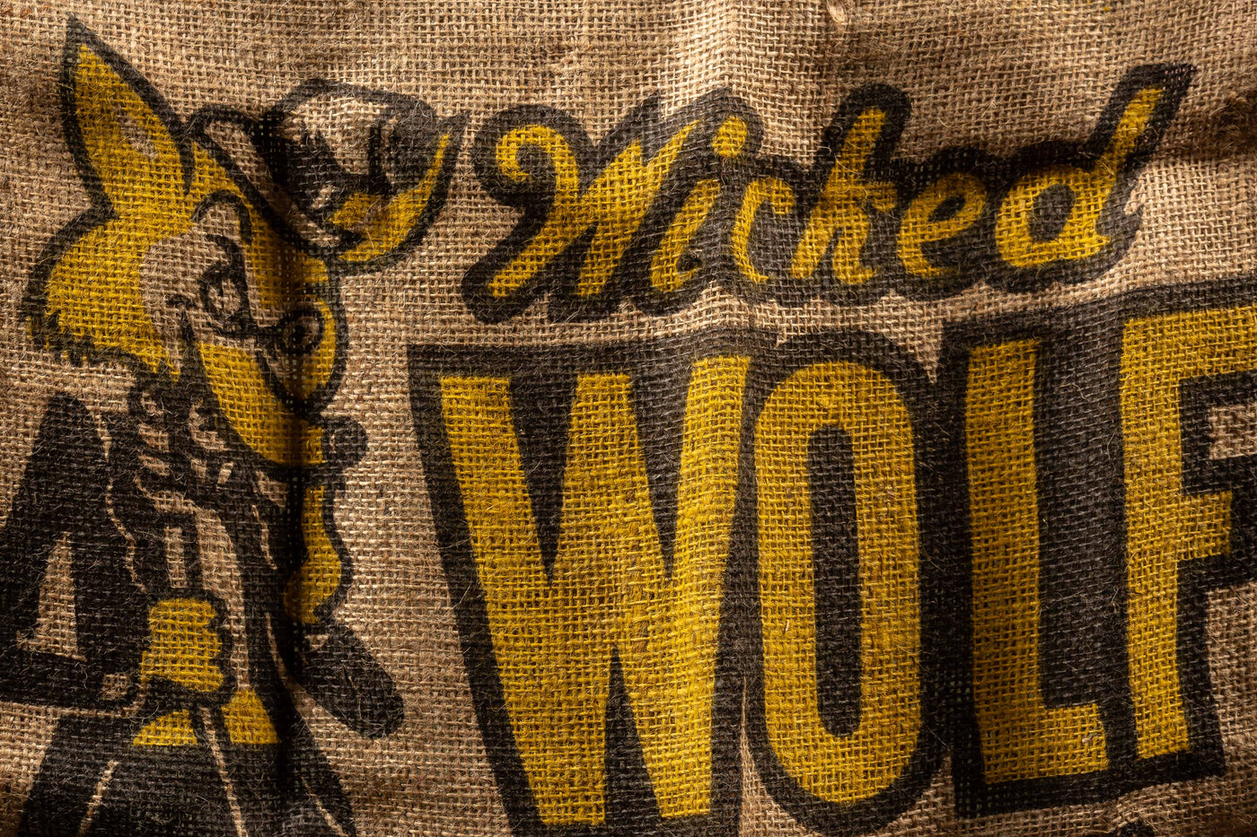 Antique Wicked Wolf Potato Sack