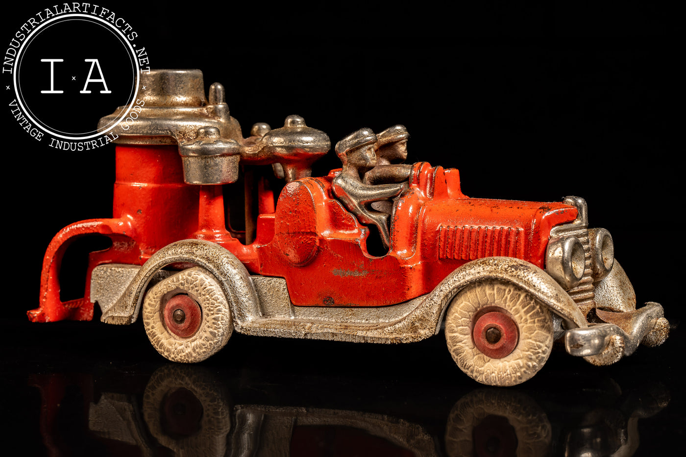 Vintage Hubley Two-Man Fire Pumper Truck