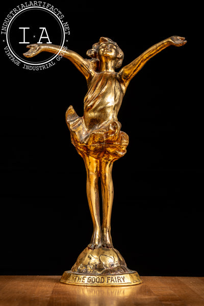 The Good Fairy | Brass McCutcheon Statuette; Signed, Dated