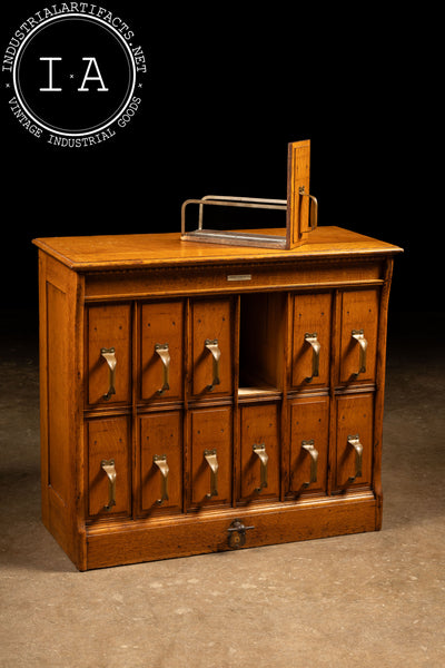 Early 20th Century Y & E Oak Document Filing Cabinet