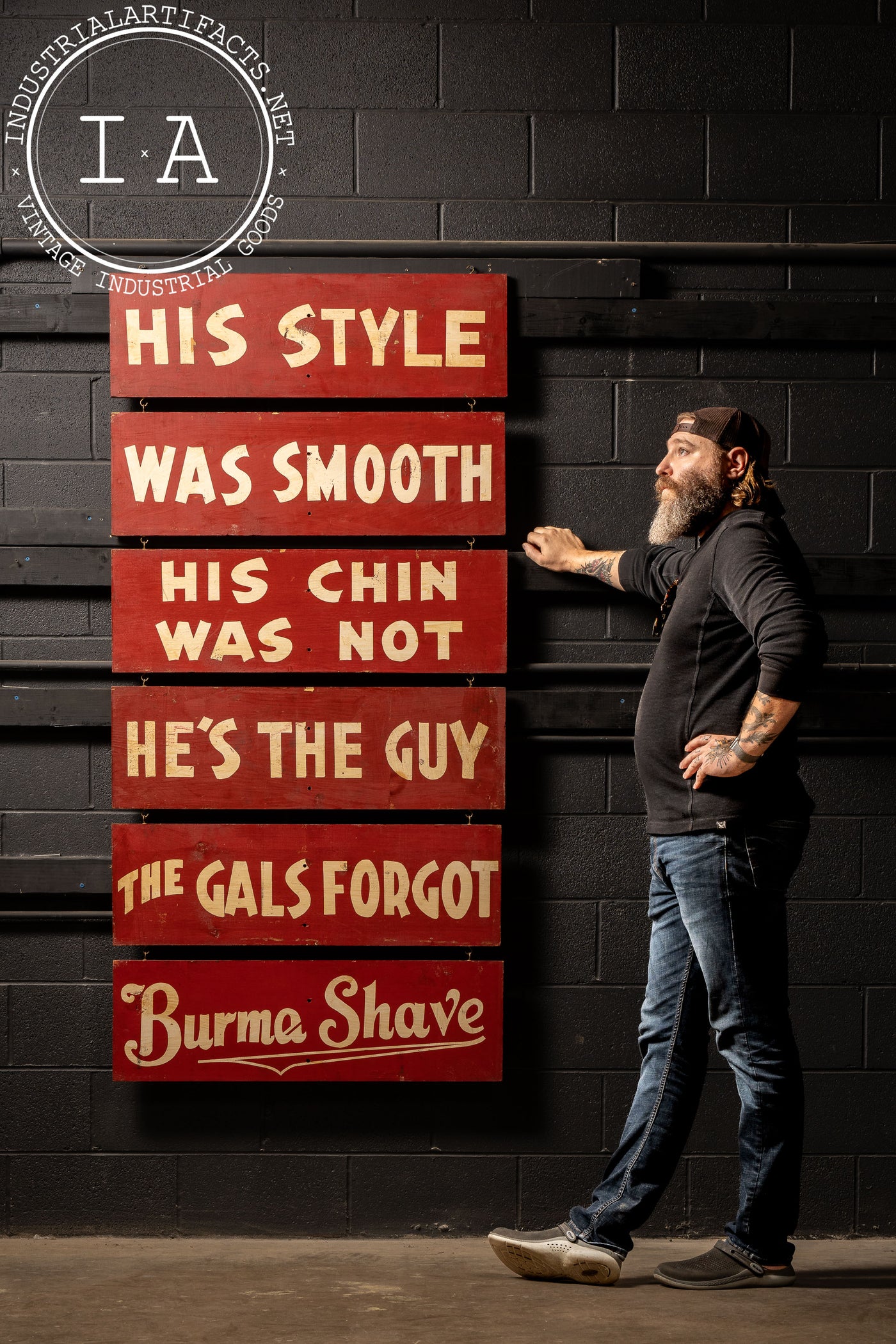 Vintage Burma-Shave Roadside Sign Complete Set