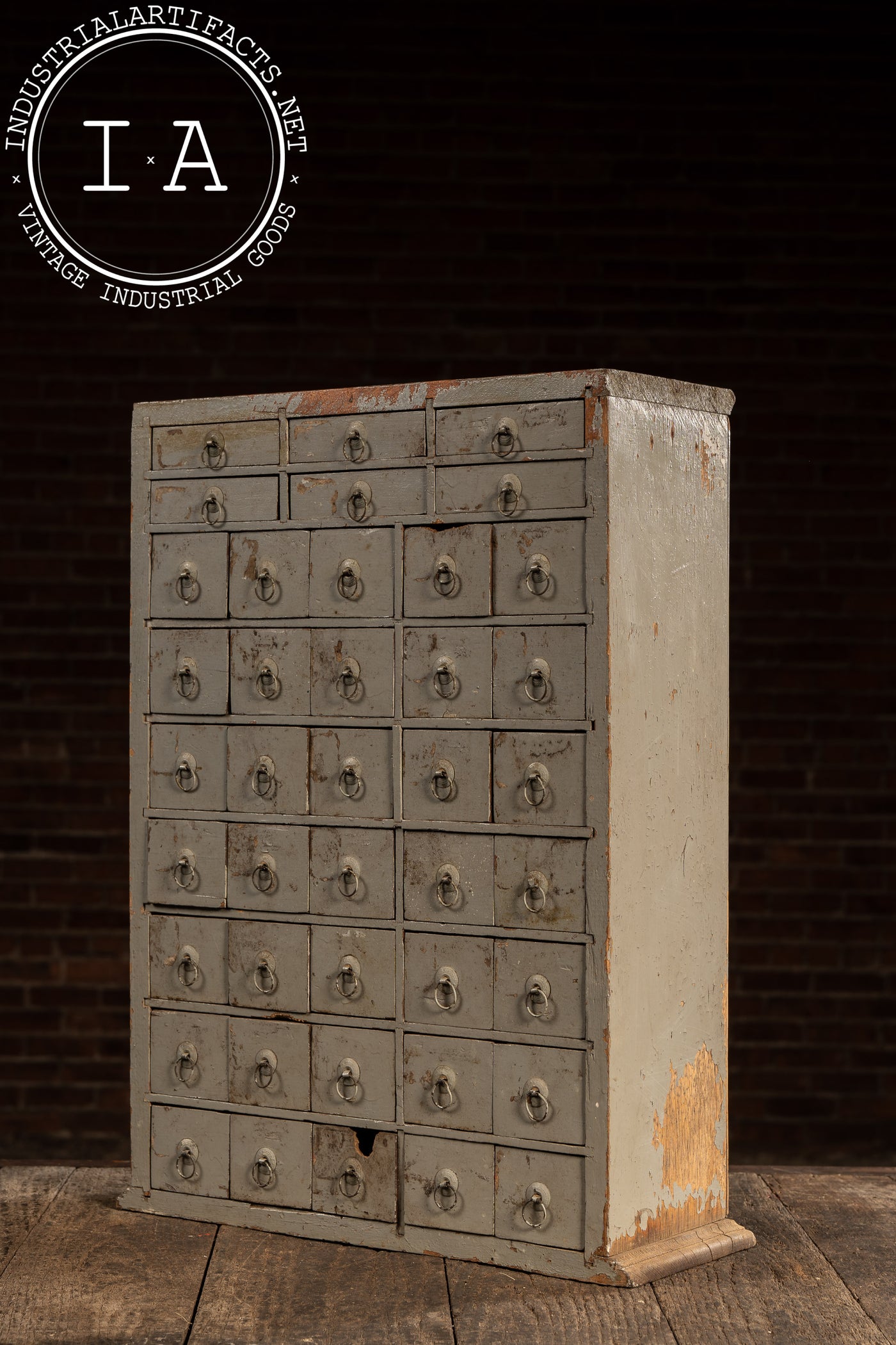 Late 19th Century Munyons Homeopathic Remedies Apothecary Cabinet