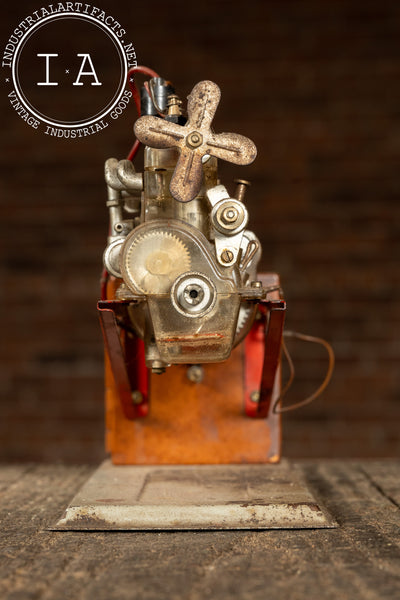 Vintage German Educational Engine Demonstrator Model by Gescha