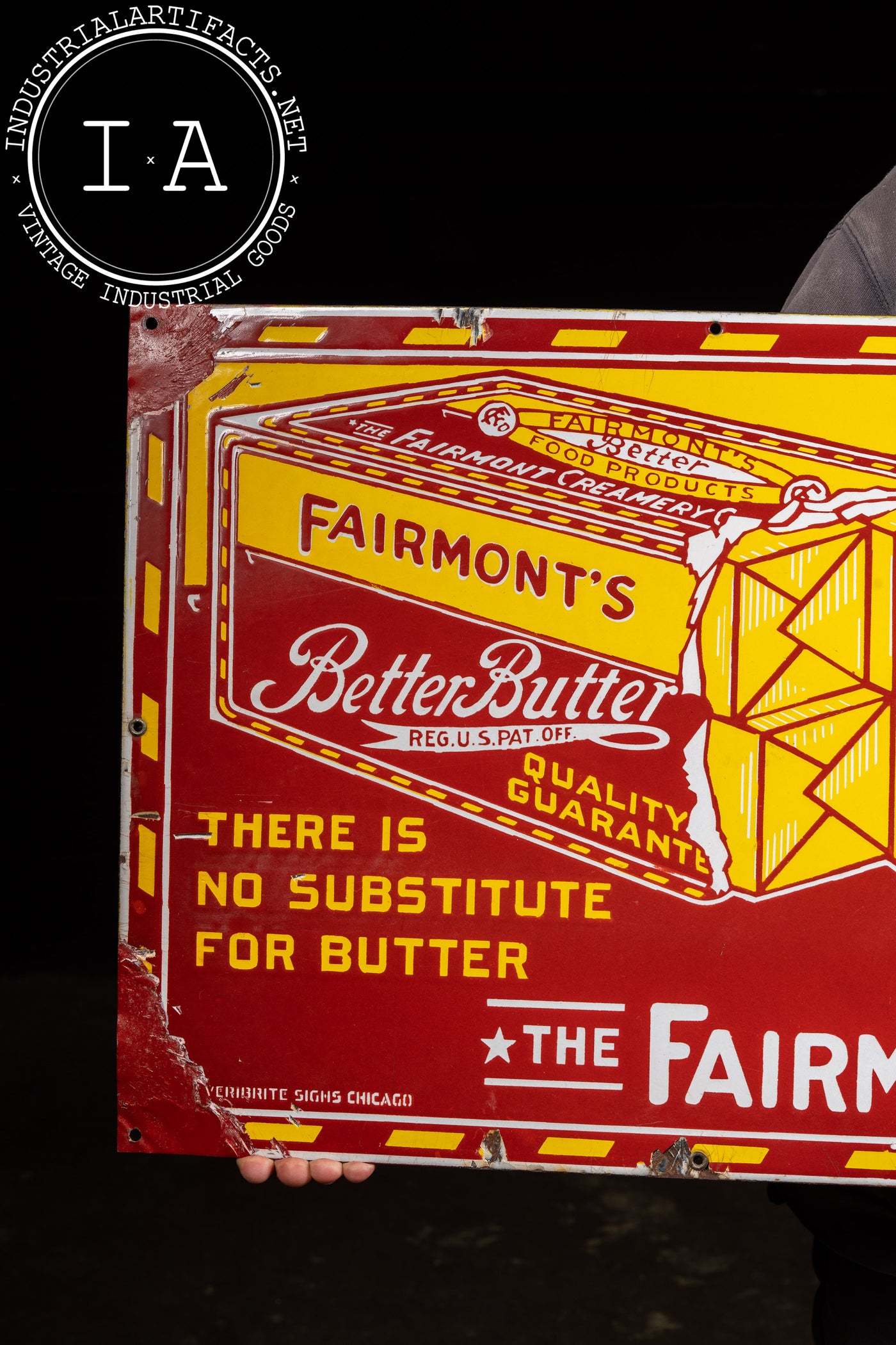 Vintage Fairmont's Better Butter SSP Sign