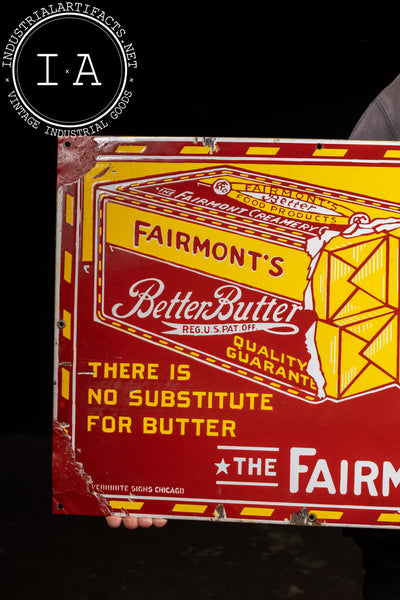 Vintage Fairmont's Better Butter SSP Sign