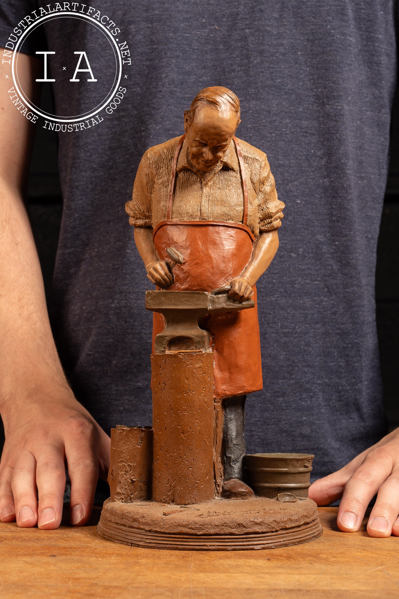 Blacksmith | Vintage Tom Clark Sculpture, Signed and Numbered