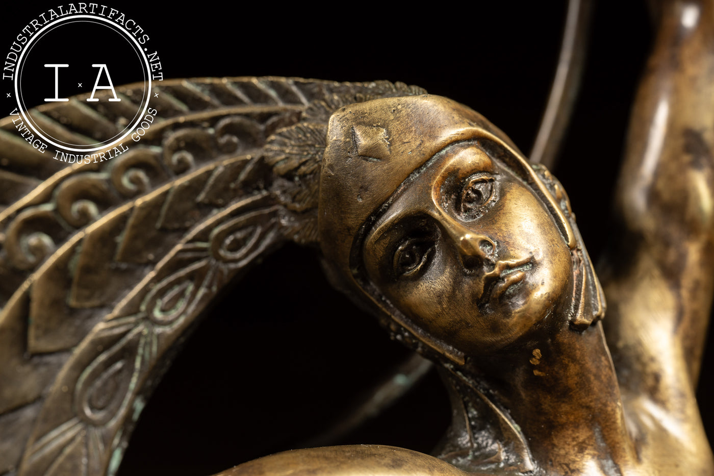 Hoop Dancer With Headress | J. P. Morante Bronze Sculpture, Signed