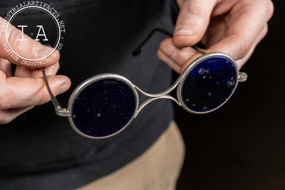 Early 20th Century Cobalt Blue Welding Spectacles by Willson