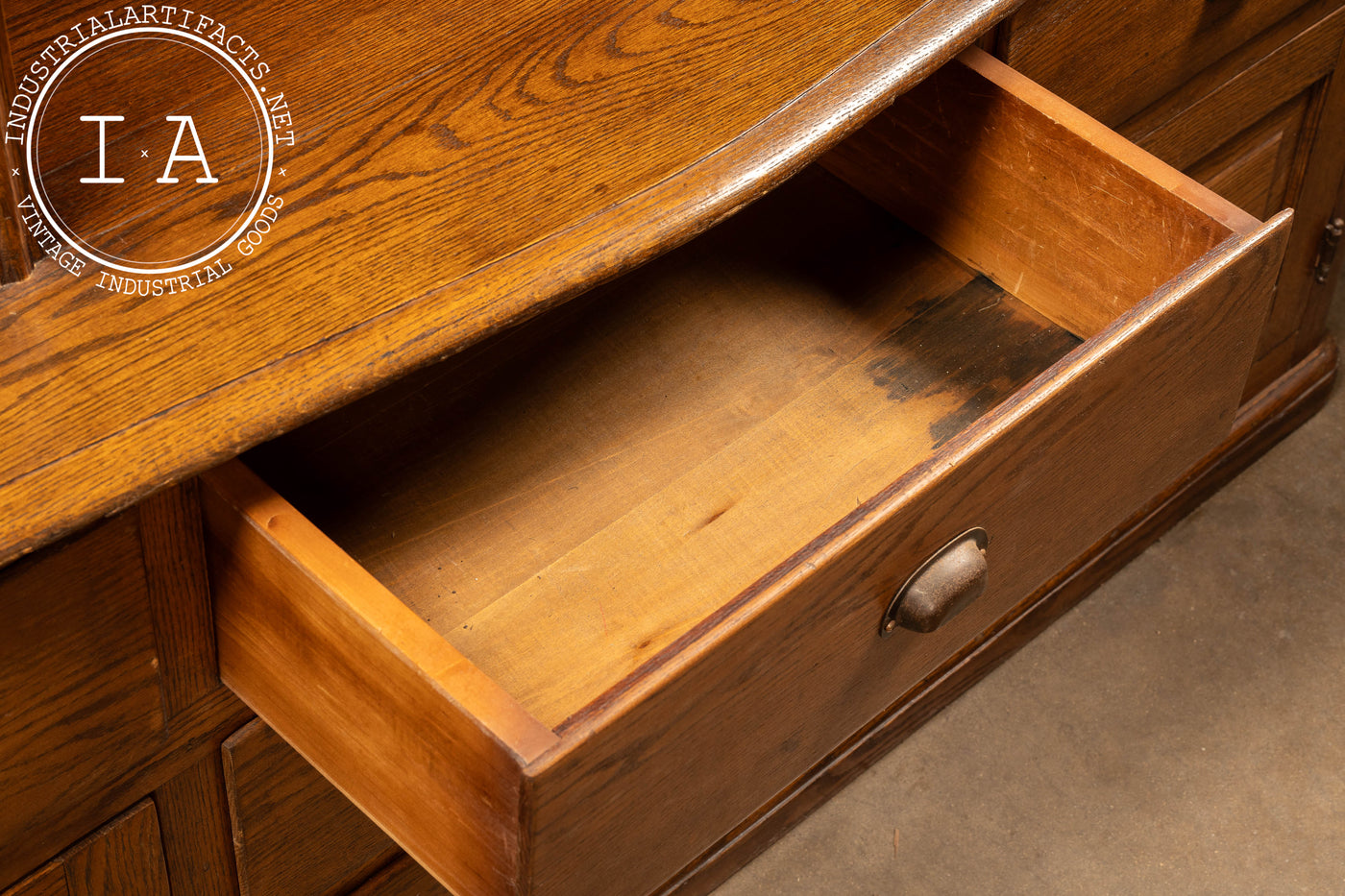 Antique Farmhouse Oak Hutch