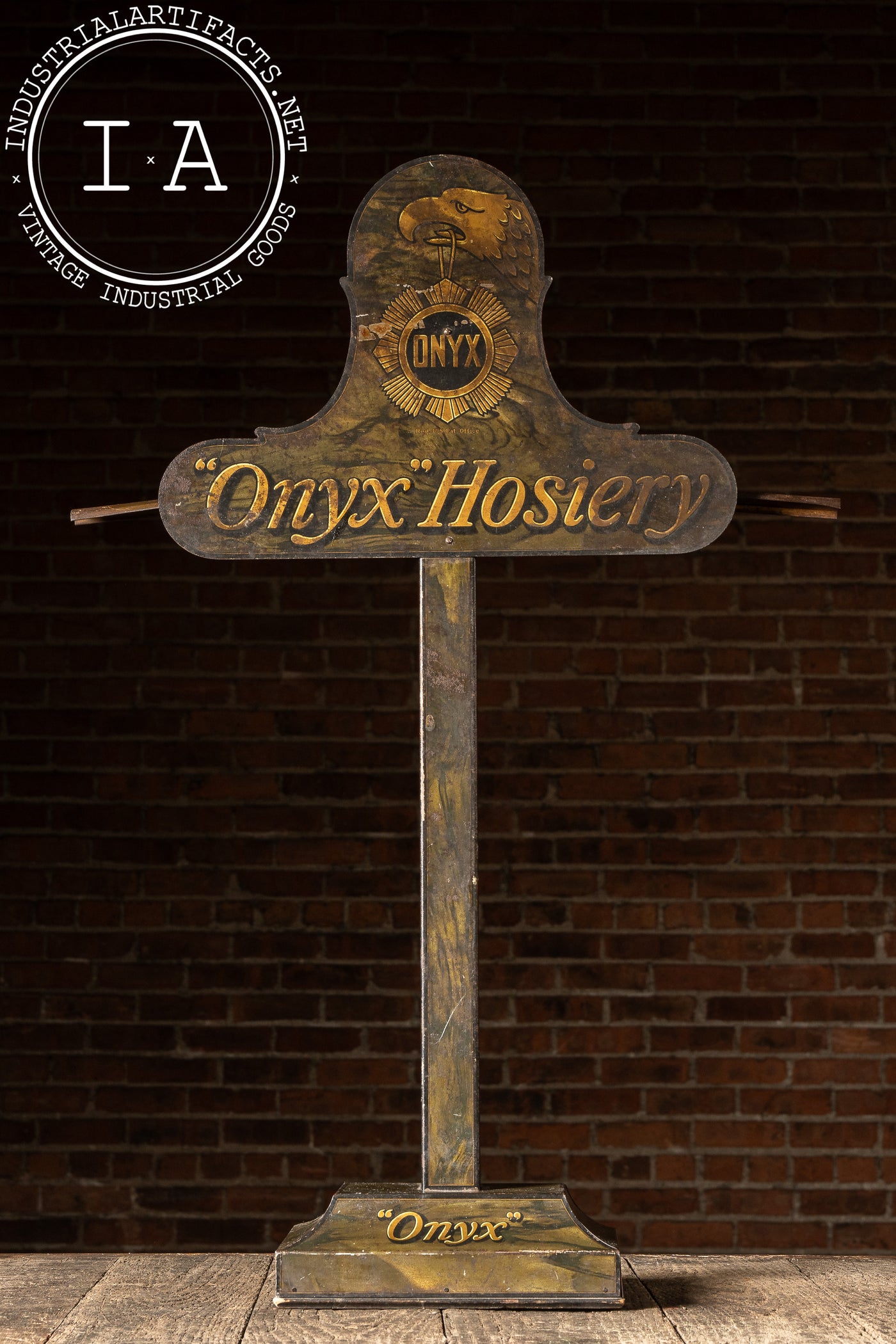 c. 1920 Onyx Hosiery Tin Litho POS Store Display