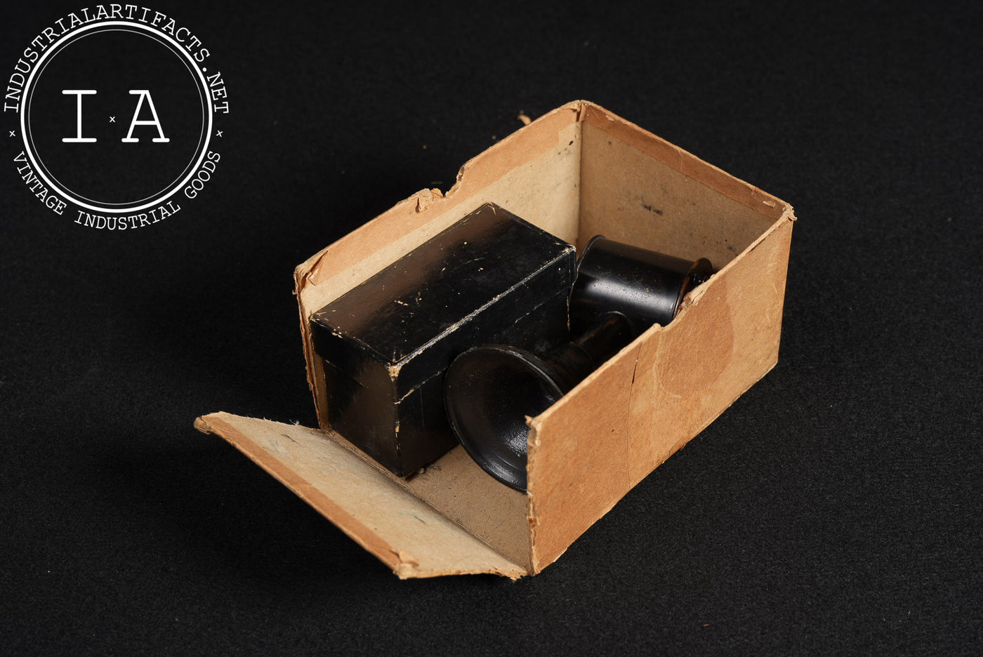 Early Fischer Schematic Eye Apparatus in Box by Riggs Optical
