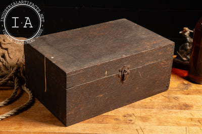 Antique Wooden Storage Chest