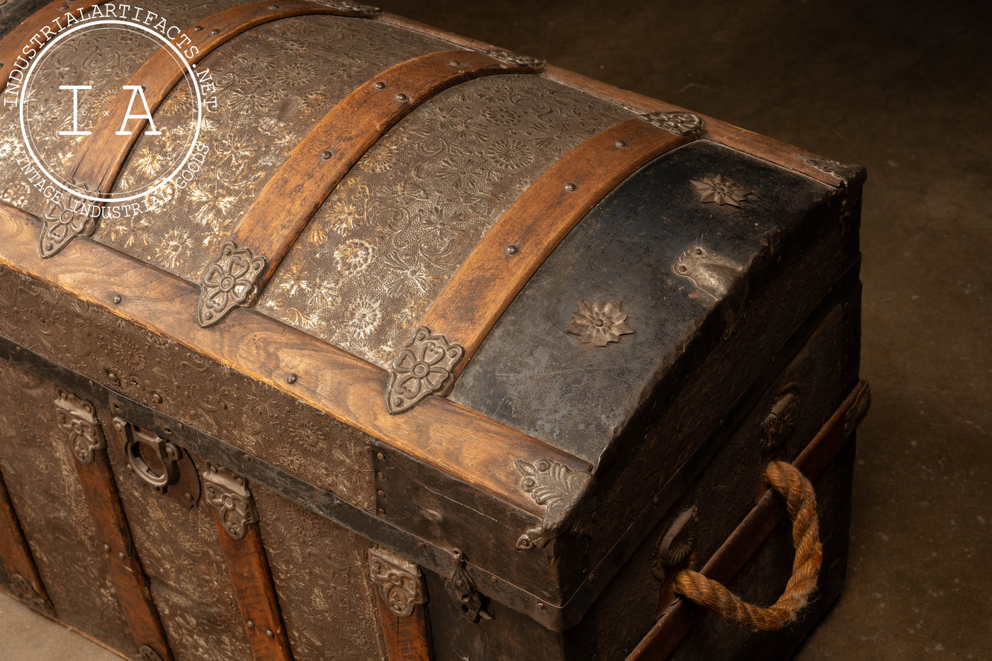 19th Century Swedish Dome Top Trunk