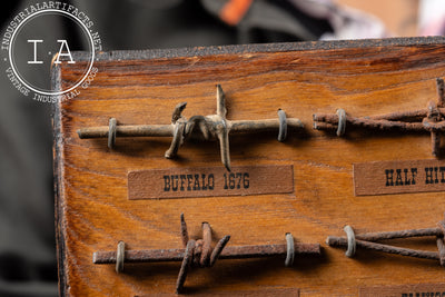 Historical State of New Mexico Wooden Barbed Wire Display
