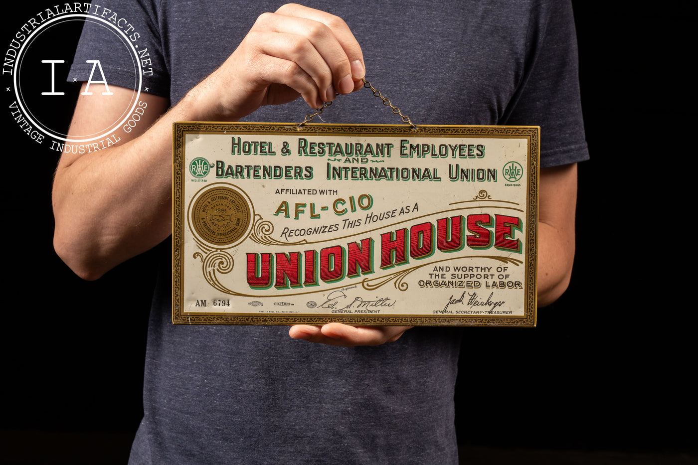 Vintage Union House Sign