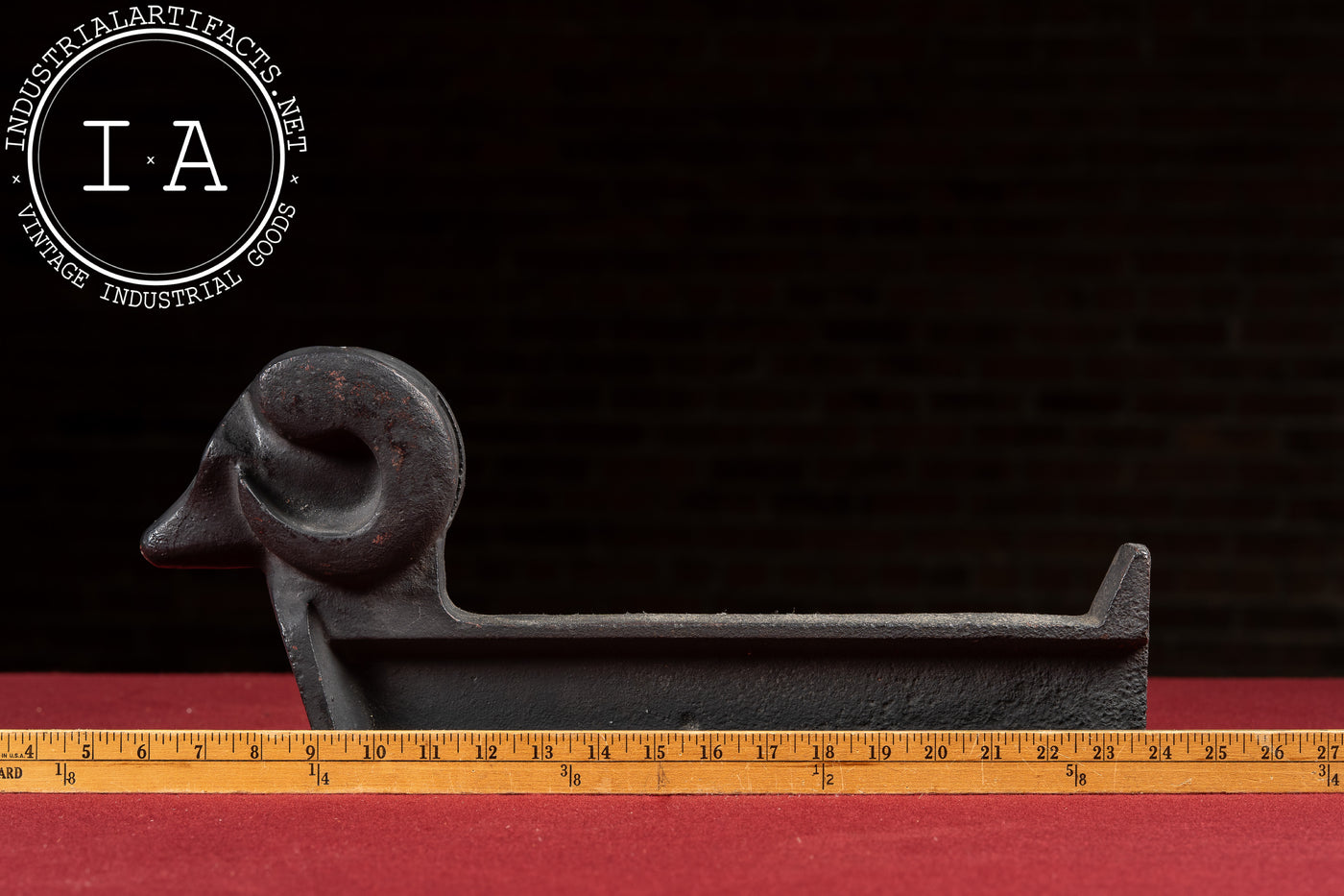 Early 20th Century Decorative Cast Iron Ram Andirons