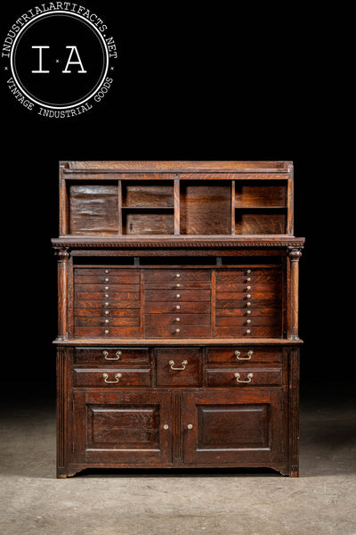 Early 20th Century Walnut Dental Cabinet