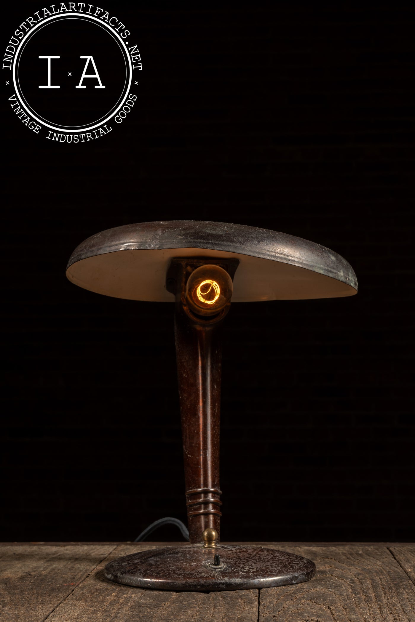 c. 1930 Faries Eye-Saver Cobra Table Lamp