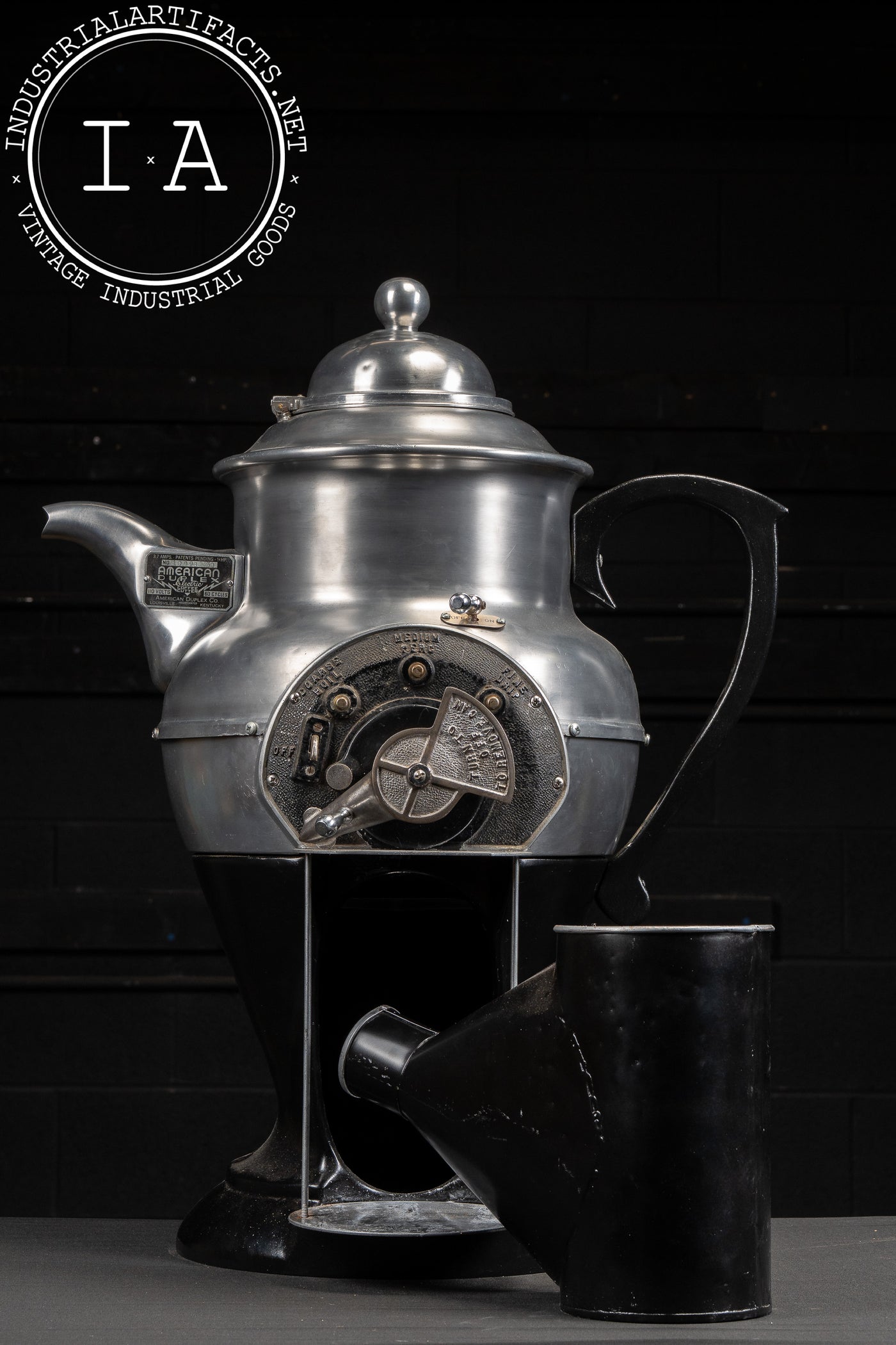 Vintage Electric Coffee Grinder by American Duplex