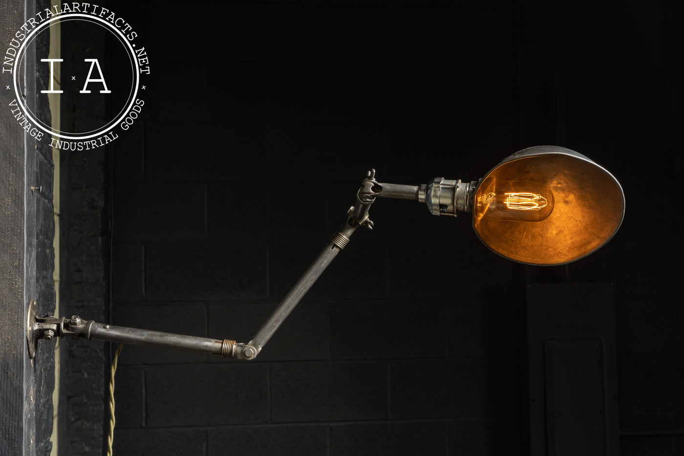 Vintage Ajusco Articulated Industrial Lamp