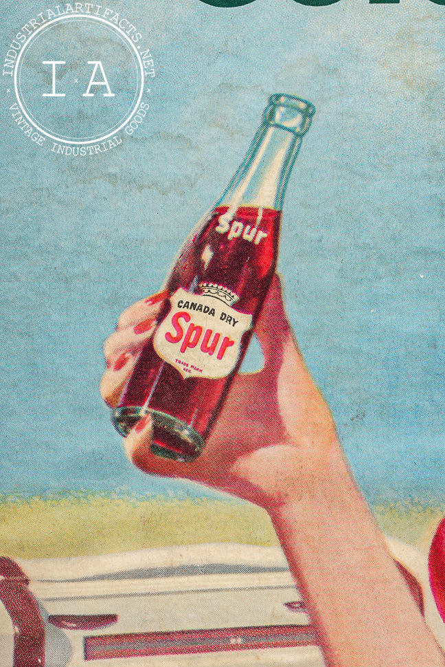 Framed 1965 Canada Dry Spur Cola Advertising Print