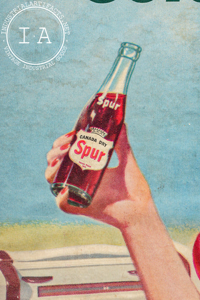 Framed 1965 Canada Dry Spur Cola Advertising Print