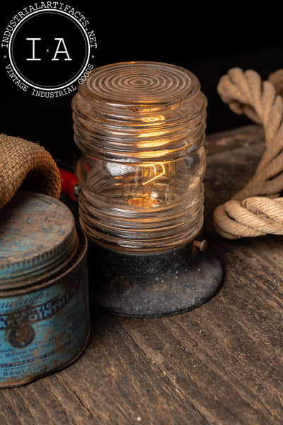 Vintage Industrial Marine Bulkhead Light Fixture
