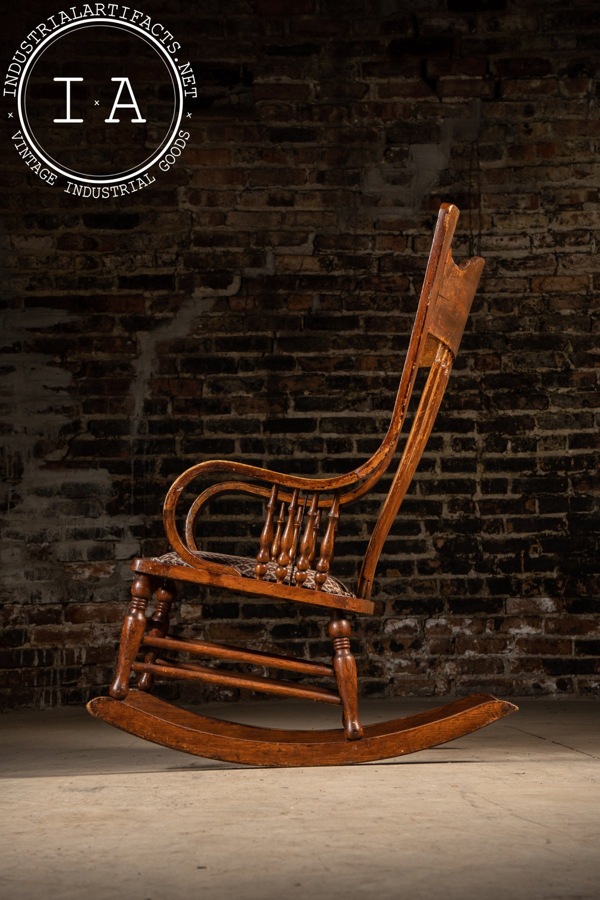 Expensive Rocking Chair Antique Wood and Upholstery Rocking Chair – Industrial Artifacts