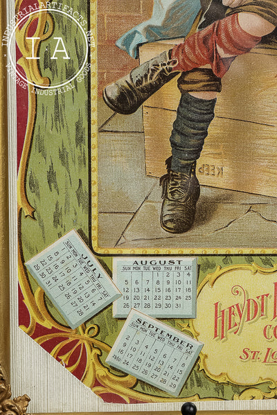 Framed 1906 Advertising Calendar – Heydt Bakery Company, St. Louis