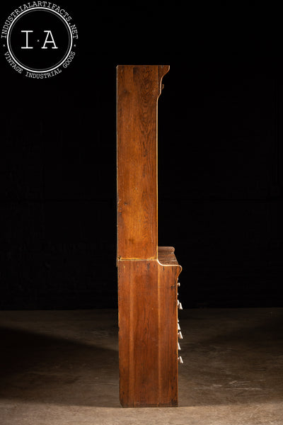 Early American Wooden Apothecary Hutch