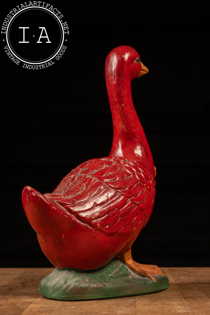 Antique Red Goose Shoes Advertising Statue – Industrial Artifacts